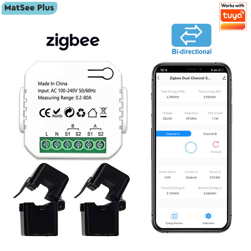 Energy Meter Bidirectional - Inteligentny licznik energii ZigBee dwukierunkowy 1,