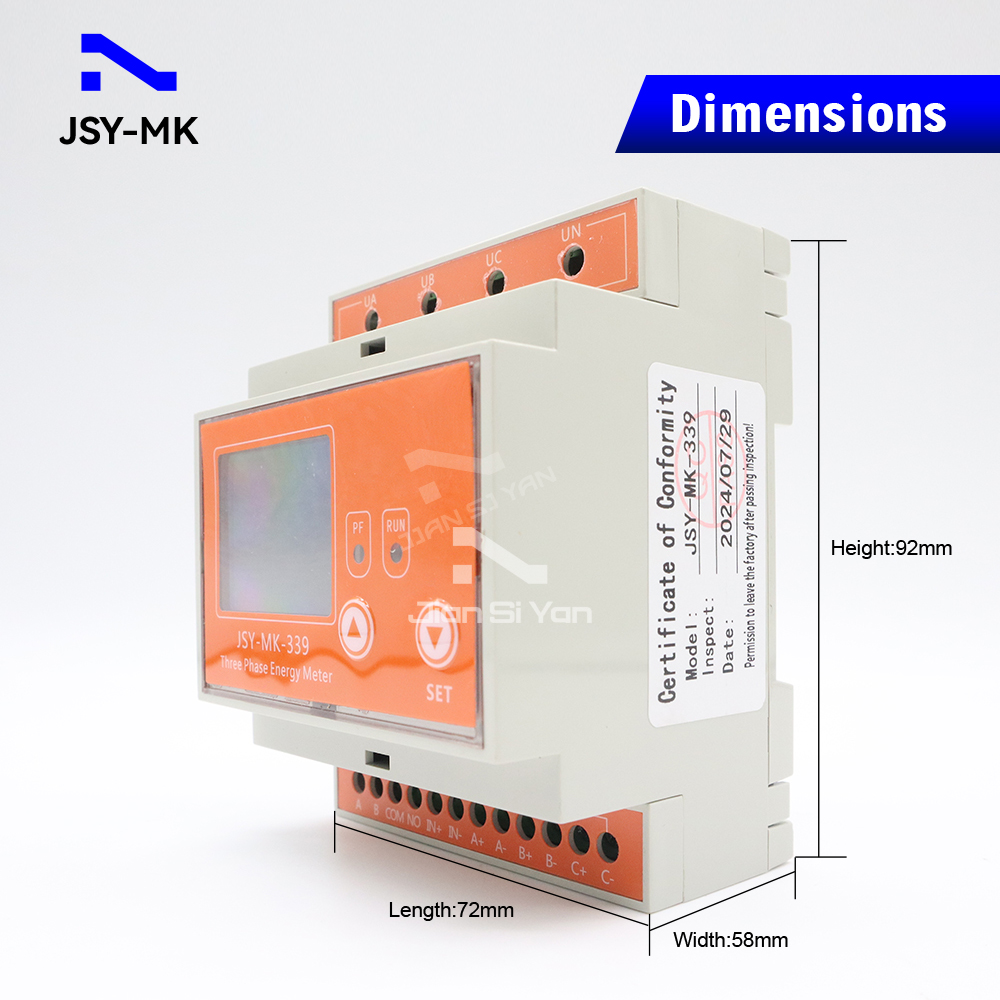 JSY-MK-339 RS485 Dwukierunkowy – Energy Meter Bidirectional recenzja i cena